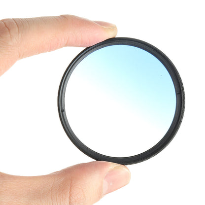 KnightX Universal Graduated Blue 49/52/55/58/62/67/72/77mm Lens Filter for Canon for Nikon DSLR Camera