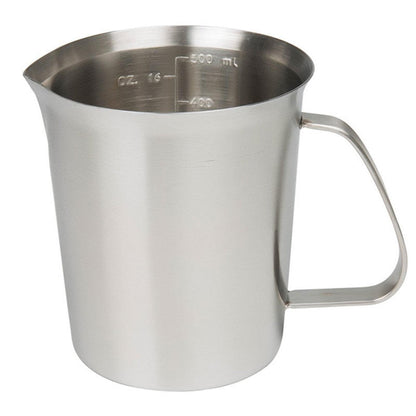 KC-MCup 18/10 Stainless Steel Measuring Cup Frothing Pitcher with Marking For Milk Froth