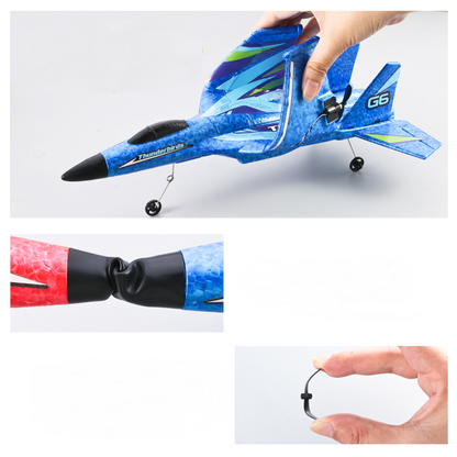 4DRC G6 2.4GHz 2CH 260mm Wingspan EPP RC Airplane Glider Fighter RTF With LED Light for Beginner