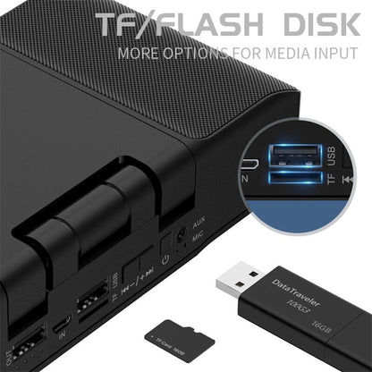 Bakeey 3-in-1 Wireless bluetooth Speaker 10000mAh Long Battery Life Power Bank Phone Holder Dual Bass HIFI Stereo TF Card AUX-In Soundbar Home Theatre with Mic