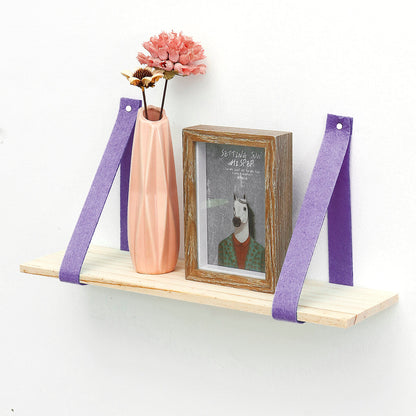 Hanging Wall Shelf Vintage Storage Floating Bookshelf Home Decorations