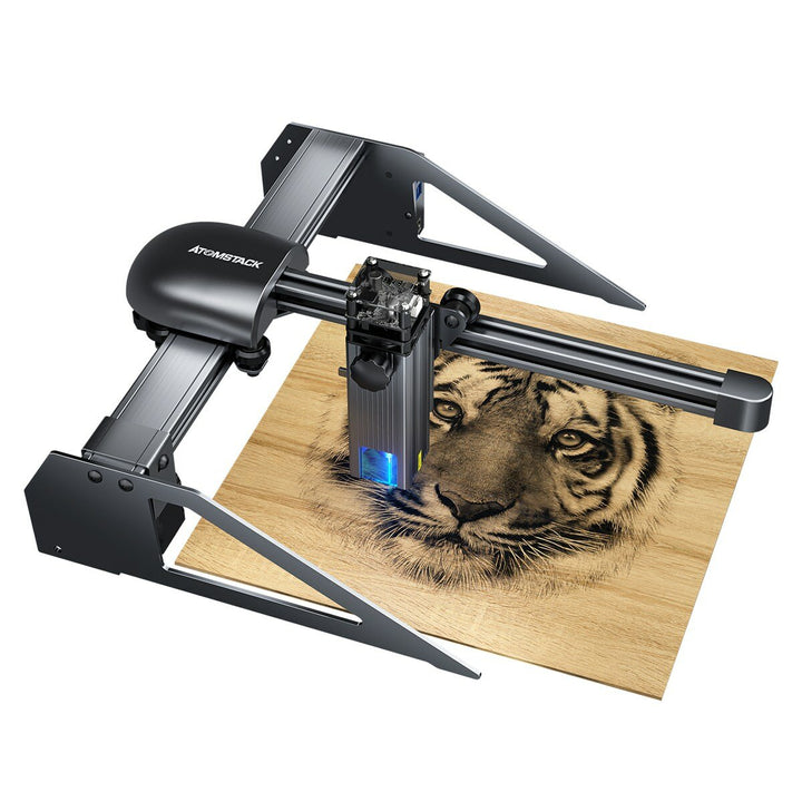New ATOMSTACK P7 M40 Portable Laser Engraving Machine Wood Cutting Design Desktop DIY Laser Engraver New Eye Protection Design Upgrated Ultra-Fine Laser Focal Area