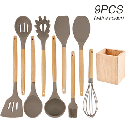 Kitchen Silicone Spatula Utensil Set Non-Stick for Cooking Kitchen Gadgets Tools