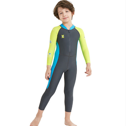 UPF50+ UV-Proof Children Full Body Wetsuits Kids Swimwears Diving Suits For Boys Girls Surfing Water Sports