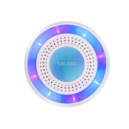 DIGOO DG-ROSA 433MHz Wireless DIY Standalone Alarm Siren Multi-function Home Security Alarm Systems Host & Siren Set