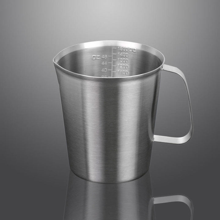 KC-MCup 18/10 Stainless Steel Measuring Cup Frothing Pitcher with Marking For Milk Froth