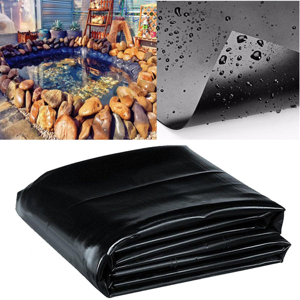 8-32ft Sizes Fish Pond Liner Gardens Pools PVC Membrane Reinforced Landscaping Cover