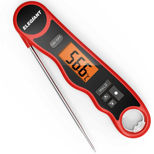 ELEGIANT Meat Thermometer Kitchen Cooking Thermometer Food Thermometer Digital Instant Read Thermometer Barbecue Thermometer Best for Meat Milk Turkey Oil Candy Grill BBQ
