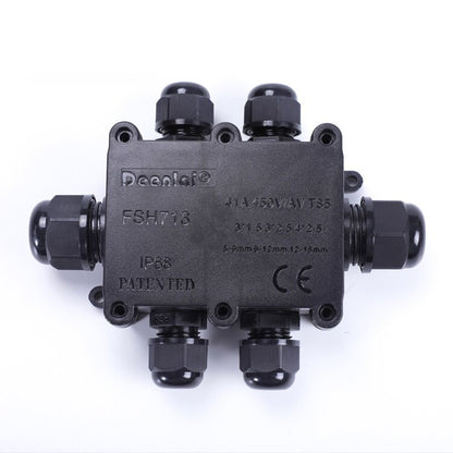 Deenlai 2P/3P/4P Small Plastic PC  IP68 Waterproof Electrical Junction Box 713 with Terminal