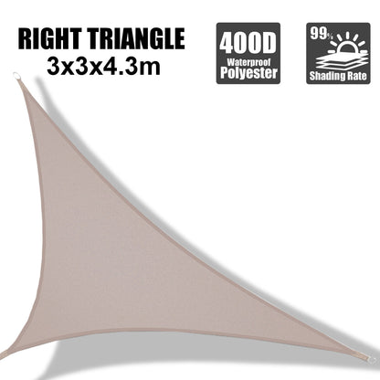 Folding Sun Shade UV Blocking Patio Canopy Cover Waterproof Swimming Pool Canopy Outdoor Garden Camping