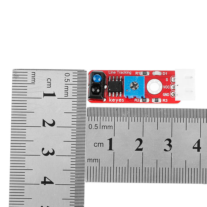 2Pcs Keyes Brick Grayscale Sensor(Pad hole) Anti-reverse Plug White Terminal TCRT5000 Sensor Module
