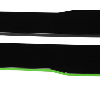 For Dodge Challenger SRT R/T Scat Pack 86.6 Inch Side Skirt Extension Rocker Panel Green Line