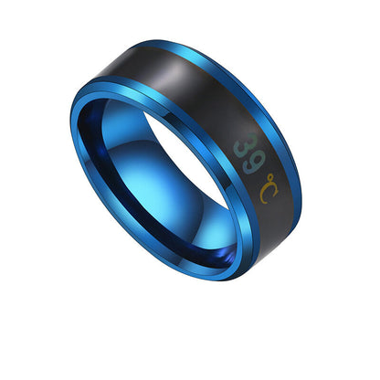 Smart Temperature Ring Steel Couple Temperature Ring Jewelry
