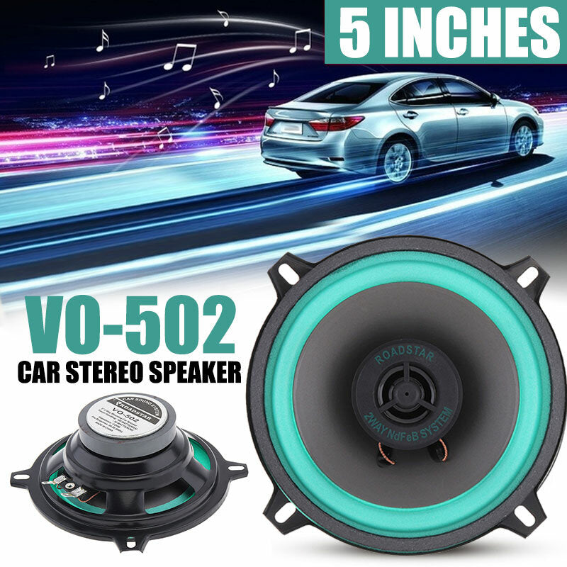 VO-502 5" 2-Way Mounting Car Speaker 100W Car Stereo Speaker HiFi Audio Vehicle Coaxial Speaker Auto Audio Loudspeaker