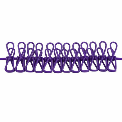 IPRee Outdooors PorTable Clothes Line Stretch Windproof Camping Rope With 12 Clips