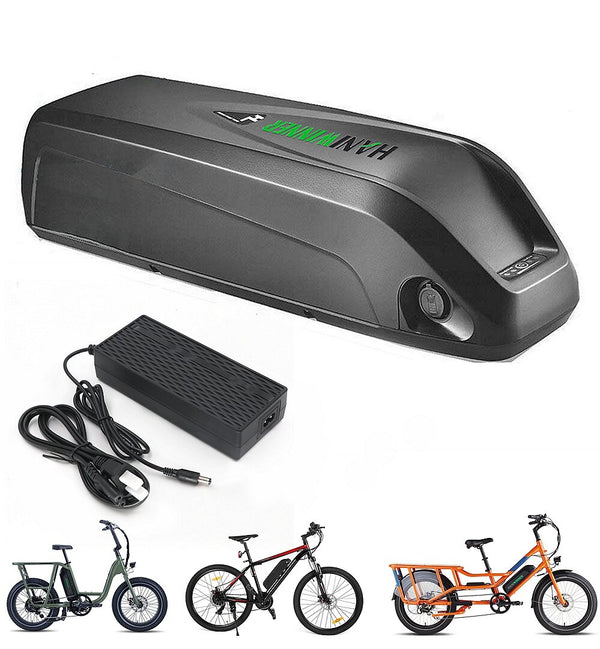 [EU Direct] HANIWINNER HA193 48V 13Ah 624W Electric Bike Battery Rechargeable Mountain Bike Lithium ion E-bikes Battery With Charger for BAFANG E-Bike Motor