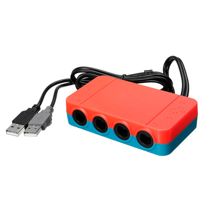 4 Ports GC GameCube Controller USB Adapter Converter For NGC to Wiiu/Switch/PC