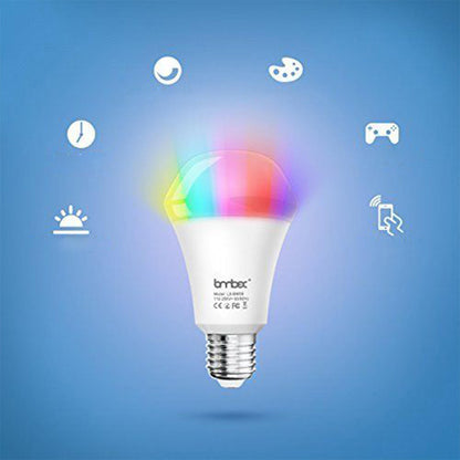 Lombex E27 10W RGBWW WIFI APP Voice Control Smart LED Light Bulb Work with Amazon Alexa AC110-255V
