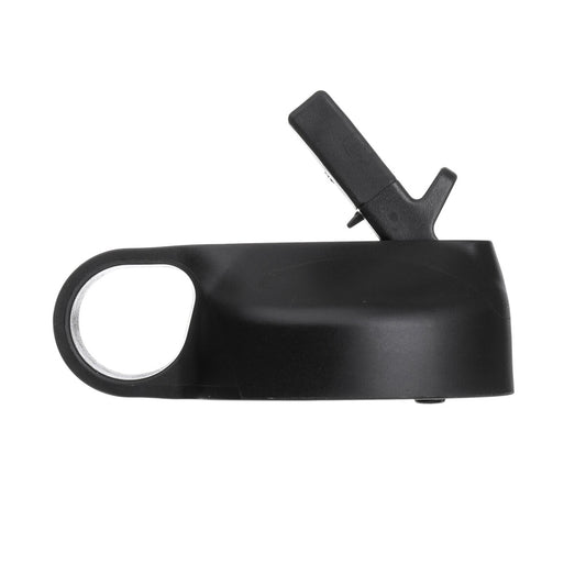 Straw Lid with 2 Straws and  Brush Wide Mouth Straw Lid for Most Wide Mouth Water Bottle Black Neutral Color 2 Packs