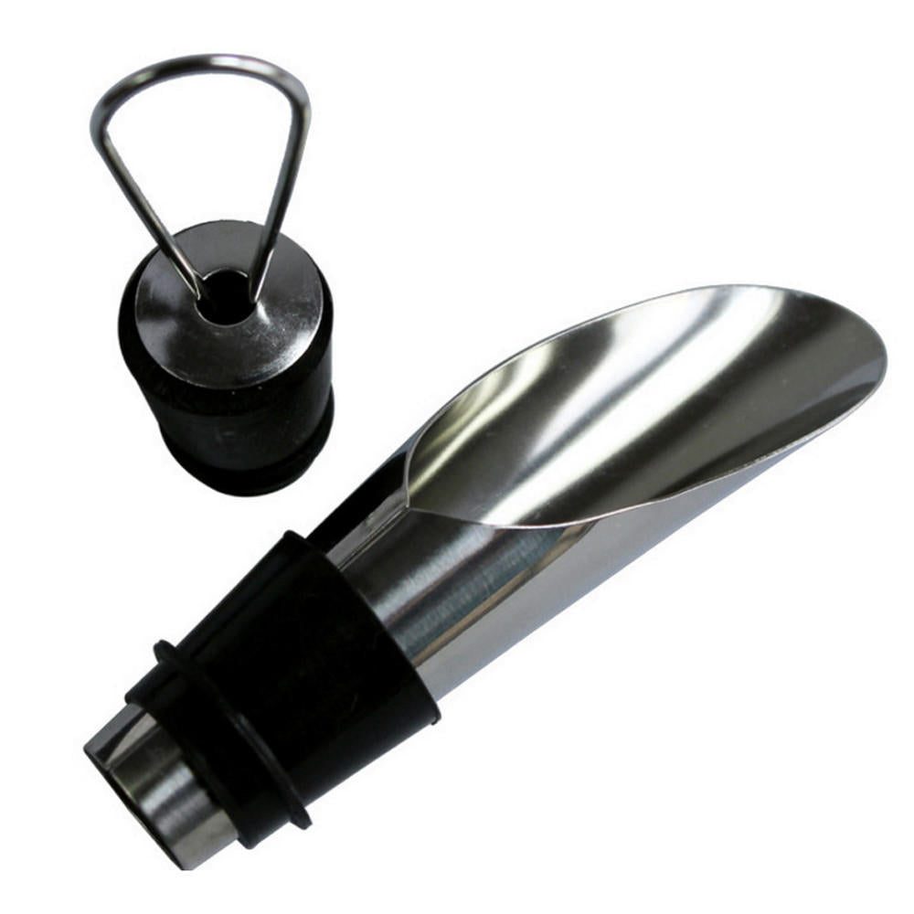 [Optimized version] Circle Joy New Stainless Steel Liquor Spirit Pourer Fast Red Wi-ne Decanter Bottles Tools Kit from