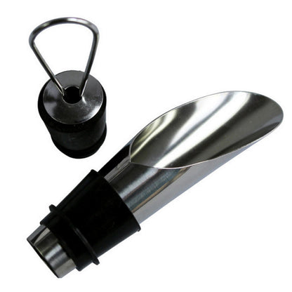 [Optimized version] Circle Joy New Stainless Steel Liquor Spirit Pourer Fast Red Wi-ne Decanter Bottles Tools Kit from