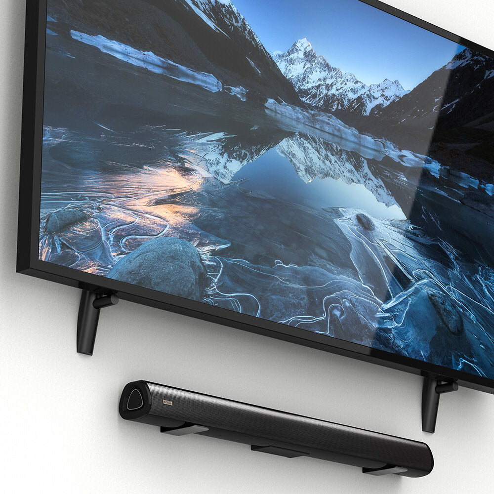 BlitzWolf BW-SDB1 Pro 35-inch bluetooth V5.0 Soundbar with 60W Output 2.0 Channel Powerful Bass 4 Speakers Wall-mounted Design Muti-interface 360Stereo Surround Sound