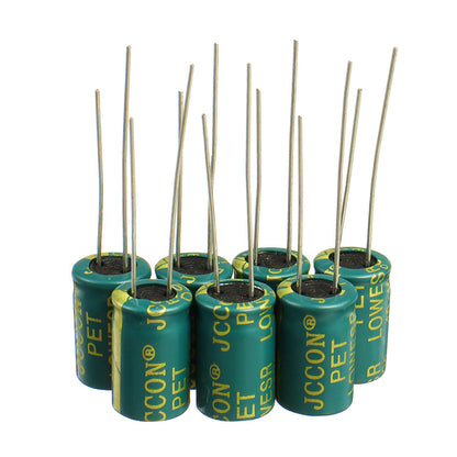Geekcreit 50PCS 400V 6.8uf High Frequency Low Resistance Switching Power Supply Aluminum Electrolytic Capacitor 8mm*12mm with Box 400V 6.8F