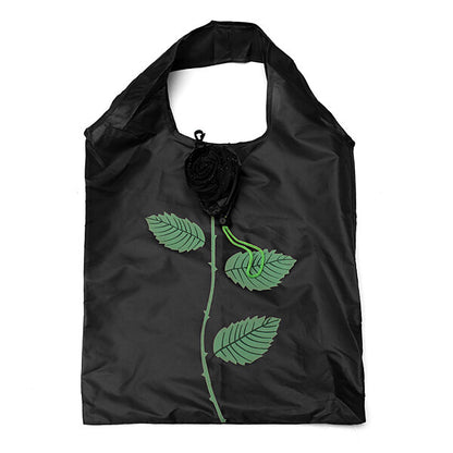 Rose Flowers Reusable Folding Shopping Bag Grocery Bags Tote