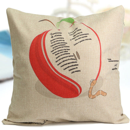 Personalized Printing Series Cotton Linen Pillow Case Home Sofa Office Square Cushion Cover