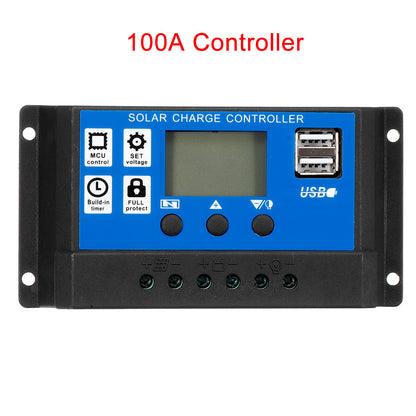 40W 12V Solar Panel Kit 60A/100A Battery Charger Controller Camping RV Caravan Boat