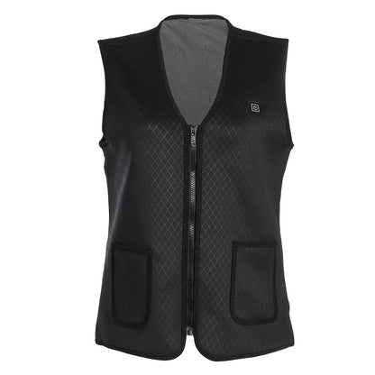 Electric 5V USB Heated Warm Cotton Vest Men Women 3S Warm Infrared Heating Coat Jacket