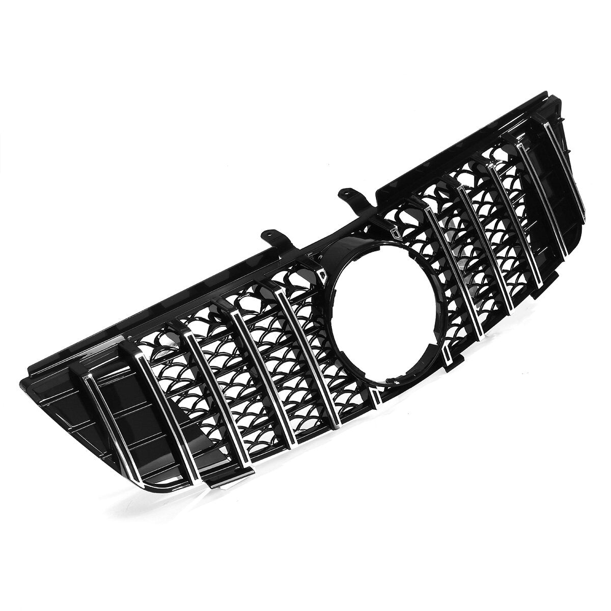 Chrome Silver GTR Style Front Grill Grille For Mercedes-Benz ML Class W164 ML320 ML350 ML550 2005-2008