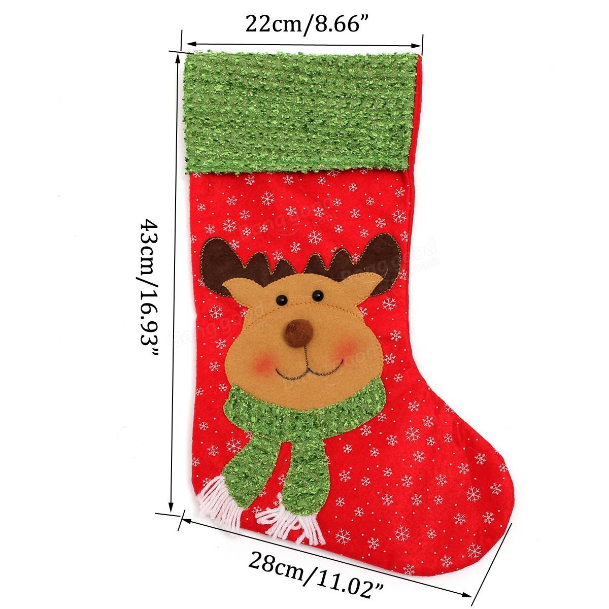 Christmas Santa Clau Snowman Elk Stockings Hanging Gift Bag Christmas Party Deocration
