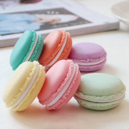 Cute Candy Color Macaron Mini  Birthday Gift Box Waterproof Storage Jewelry Rings Pill Box