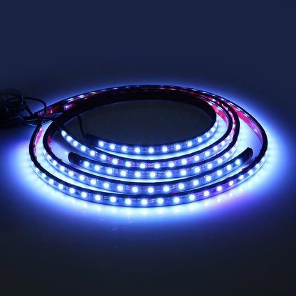 AMBOTHER LED Car Foot Ambient Light Wireless Music Voice Control RGB Decorative Atmosphere Lamp
