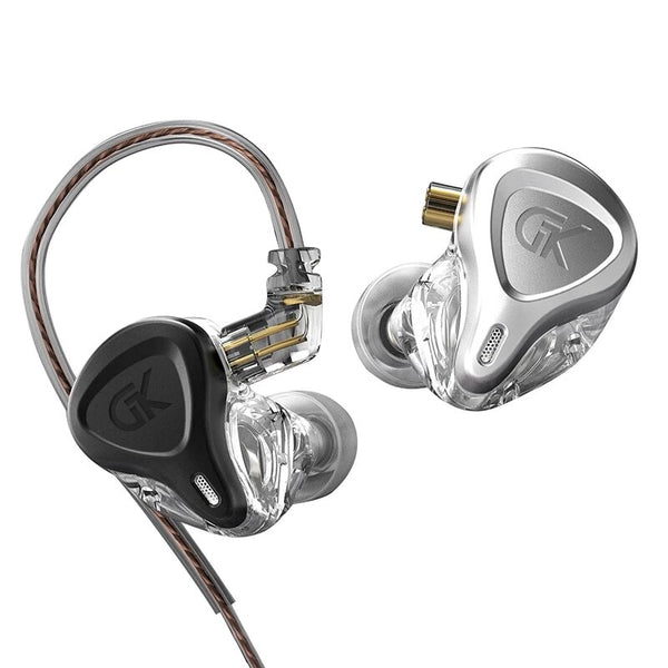 KZ GK-G5 Metal In-Ear Headphones HiFi Bass Music Earbud Headset Noise Cancelling Sport Monitor Earphones for G1 EDX ZST ZEX MT1 ZSN DQ6