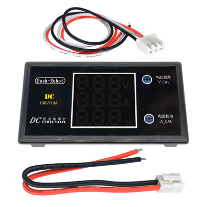 3pcs Digital DC 0-100V 0-10A 250W Tester DC7-12V LCD Digital Display Voltage Current Power Meter Voltmeter Ammeter Amp Geekcreit for Arduino - products that work with official for Arduino boards
