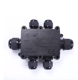 Deenlai 2P/3P/4P Small Plastic PC  IP68 Waterproof Electrical Junction Box 713 with Terminal