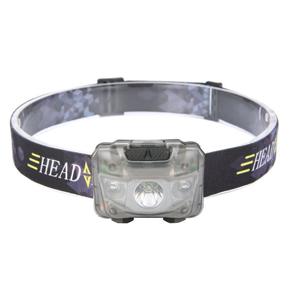 CAMTOA Headlight Led Headlamp Super Bright 5 Lighting Mode Headlight Adjustable 3 AAA Battery & Lantern Case Included IPX6 Waterproof Headlamp Super Bright Camp Trekking Bike