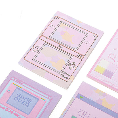 6 Pcs/pack Colorful Sticky Notes Cartoon Love Game Pad Sticky Memo Notes Gift Stationery Office Sticker School Supplies