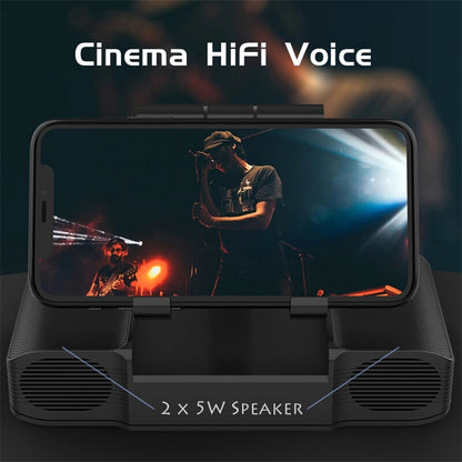Bakeey 3-in-1 Wireless bluetooth Speaker 10000mAh Long Battery Life Power Bank Phone Holder Dual Bass HIFI Stereo TF Card AUX-In Soundbar Home Theatre with Mic