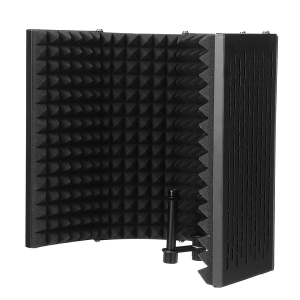 Foldable Microphone Acoustic Isolation Shield Acoustic Foams Studio Panel for Recording Live Broadcast Microphone Accessories