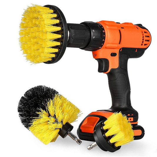 5Pcs Scrub Brush Drill Attachment Kit Power Scrubber Cleaning Brushes Grout Tile