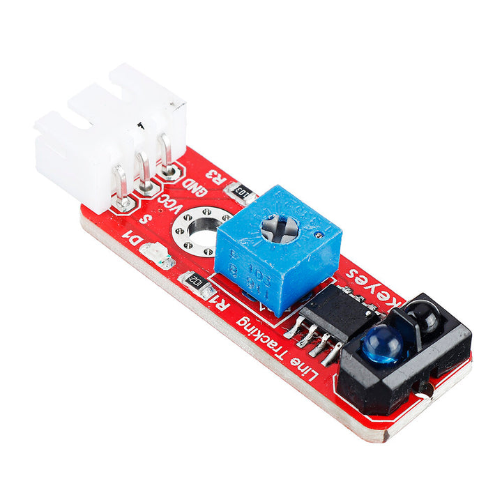 3Pcs Keyes Brick Grayscale Sensor(Pad hole) Anti-reverse Plug White Terminal TCRT5000 Sensor Module