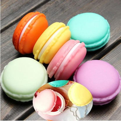 Cute Candy Color Macaron Mini  Birthday Gift Box Waterproof Storage Jewelry Rings Pill Box