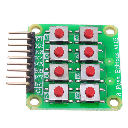 3pcs Micro Switch 2x4 Matrix Keyboard 8 Bit Keyboard External Keyboard Expansion Board Module