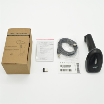 Yongli XYL-9030 Wireless 1D Barcode Handheld Scanner 1D Barcode Reader USB Connection for Supermaket Library Logistics Express Retail Store Warehouse