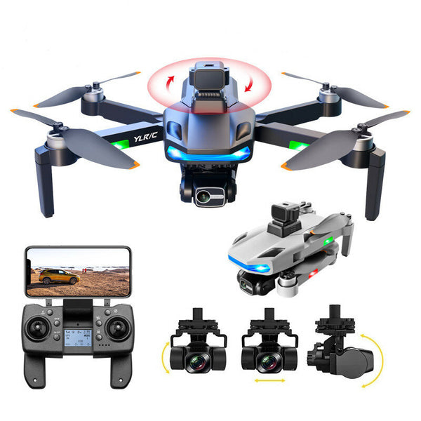 YLR/C S135 GPS 5G WiFi FPV with 8K HD ESC Dual Camera 3-Axis EIS Gimbal 360 Obstacle Avoidance Brushless Foldable RC Drone Quadcopter RTF