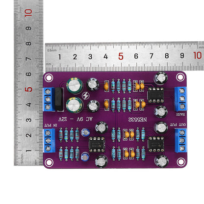 Linkwitz- Riley Filter 160Hz-15250Hz Electronic Frequency Divider NE5532 2 Way Division Monolithic Capacitor Pre-Stage Amplifier