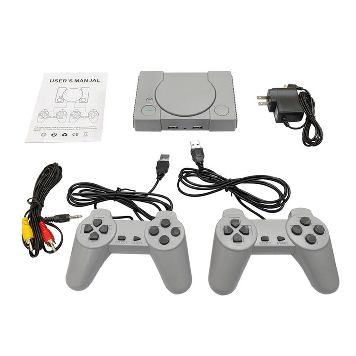 DATA FROG PS1 TV Game Console Mini 8-bit 620 Classical Games Retro Mini Video Game Player with Gamepad Game Controller